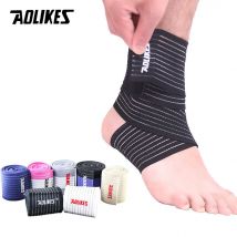 AOLIKES Professional Sports Strain Wraps Bandages Elastic Ankle Support Pad Protection Ankle Bandage Guard Gym Protection
