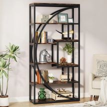 Scaffale per libri, libreria industriale Etagere a 5 livelli, libreria alta 70,8 pollici, scaffale per libri