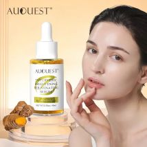 AUQUEST Vitamin-C-Serum für das Gesicht, Hyaluronsäure, Entfernung dunkler Flecken, Aufhellung, feuchtigkeitsspendend, Kurkuma, Verblassen von Sommersprossen, Gesichtspflege