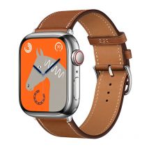 Lederband für Apple Uhren armband 44mm 45mm 40mm 41mm 38mm 42mm Hermes Single Tour Armband iwatch Serie 6 se 7 8 9 ultra 49mm