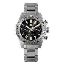 San Martin Männer Chronograph Uhren Luxus Retro Handaufzug Mechanische Armbanduhr Saphir 100M Wasserdicht C3 Leucht ST1901