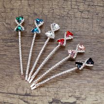 Grün schwarz blau diamante Kristall Luxus Haars pange Bogen Haars pange für Frauen Mädchen Mode Haarschmuck