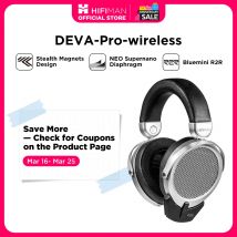 Auriculares HIFIMAN Deva-Pro Over-Ear de Tamaño Completo, Abiertos, con Imán Plano y Receptor Bluetooth BlueMini R2R