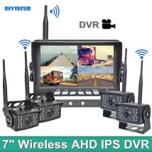 DIYSECUR 1280x720 Drahtlose 7 zoll AHD IPS Auto Monitor HD IR Nachtsicht Reverse Backup Recorder Wifi Kamera für Bus Auto Lkw
