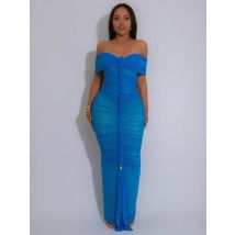 Long Dress Women Dresses Bodycon Sexy Vestidos Streetwear Y2k Off Shoulder Slim Fit Elegant Splice Party Night Pleated 2025