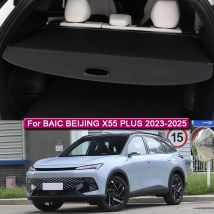 Auto Styling Für BAIC BEIJING X55 PLUS 2023-2025 Leinwand Auto Hinten Stamm Vorhang Abdeckung Hinten Rack Partition Shelter schützen Privatsphäre