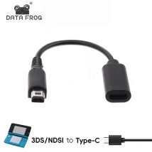 DATA FROG Cavo del caricabatterie Cavo di tipo C per NDSL 3DS 2DS XL/LL Tipo-C a 3DS/NDSL Console di gioco Linea di alimentazione di ricarica
