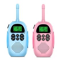 Walkie Talkie da 2 pezzi per giocattoli per bambini Batteria ricaricabile Walkie Talky 22 canali Radio bidirezionale 3KM a lungo raggio per regali per bambini