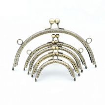 8.5/10.5/12.5/15/20,5 cm DIY Metall Halbkreis Rahmen Geldbörse Griff Münz taschen Metall Kuss Verschluss Schloss Rahmen Zubehör