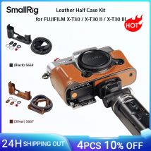 SmallRig X-T30 III Leather Half Case Kit for FUJIFILM X-T30 / X-T30 II / X-T30 III, w Shoulder Strap Flat Wrench Retro Aesthetic