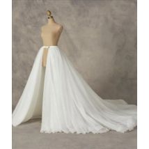 Detachable Train white Tulle Bridal Petticoats For Wedding Dress 6 Layers Elegant Petticoat Underskirt TuTu Custom Made