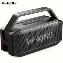 W-KING 100W Peak 60W RMS Głośnik Bluetooth z głębokim basem, IPX6 Przenośne wodoodporne głośniki Bluetooth Bezprzewodowe z subwooferem
