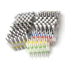 10 wierteł ceramicznych, frezy, obrotowe akcesoria do szlifierek do paznokci, akcesoria do narzędzi do usuwania przelewów