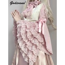 2025 neue Frühjahr Original 100 % Baumwolle Stehkragen Lolita Spitze Ji Hülse Schmetterling Hemd Süße Nette Mädchen frauen bluse Shirts