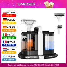 OMESER W07 15KPa Tragbare Teppichreinigermaschine 600W Polsterreiniger Haustier Spezialfleckenreiniger Leistungsstark für Sofa Autositz
