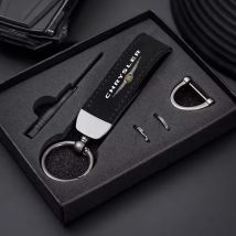Suede Zinc Alloy Car Keychain Key Rings For Chrysler 300c 300 200 200c SRT Pacifica PT Auto Anti-loss Decoration Accessories