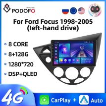 Podofo 9'' Android Auto Radio Für Ford Focus 1998-2005 Multimedia Player Carplay Android Auto GPS Navigation Bluetooth auto Audio