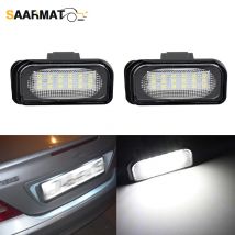 2 Stück weiße LED-Nummernschildbeleuchtung Canbus Keine Fehler 18SMD 6000k 12v für 2004-2008 Chrysler Crossfire