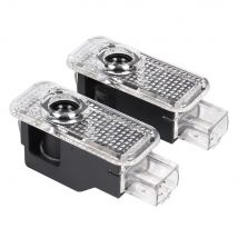 LED Car Door Projector Ghost Shadow Welcome Light Accessories For VW Passat B5 B5.5 2000- 2010 2009 2008 2007 Phaeton Touareg 7L