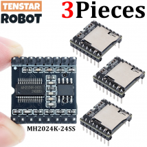 TENSTAR 3pcs DFPlayer V3.0 MH2024K-24SS Chip Mini MP3 Player Module TF Card U Disk DF Player Audio Voice Module Board