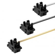 DUROCK Plate Mount Stabilizers V3, Innovative Pre-clipped Stem for Minimum Wire Wobble 2U 6.25U 7U Plate Keyboard Stabilizers V3