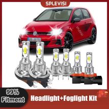 Luci a led per auto Faro Faro Fendinebbia 6000K Bianco Per VW Golf Mk6 Mk7 2009-2018 2009 2010 2011 2012 2013 2014 2015 2016