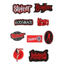 Mixed DIY clown Patches Hippie Rock Band Badges Iron on Embroidered Patches Stripes on Clothes Coat Letters Appliques
