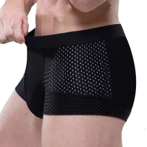 Männliche Unterhose Mesh Unterwäsche Männer Boxer Herren Marke Sexy Männer Unterwäsche Boxer kurze weiche Luxus Atmungsaktive Shorts Höschen