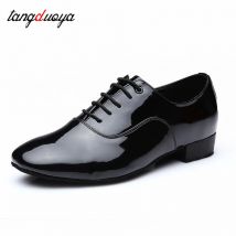 Männer Latin Salsa Tango Tanz Schuhe Moderne Leder Ballsaal Schuhe Quadratische Absätze 2,5 cm Erwachsene Kinder Jungen Party Tanz schuhe Männlich