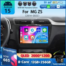 Android 15 Carplay Auto Car Radio For MG ZS 2014-2022 Multimedia Video Player BT WIFI 4G LET GPS Navigation 2din DVD Stereo