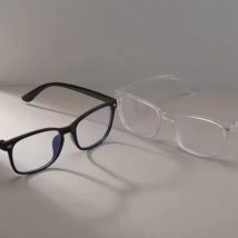 2 Pairs of Retro Rice Nail Anti Blue Light Glasses Classic and Fashionable Square Business Versatile Glasses for Men and Women