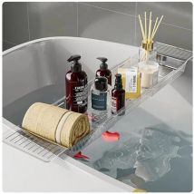 Bad Badewanne Tablett erweiterbarer Bad Tisch über Badewanne multifunktion ale Bad Rack Organizer für Buch Wein Telefon Bad Dusche