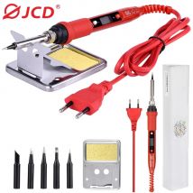 Soldador eléctrico JCD 220V 80W LCD 908S soldador de temperatura ajustable con puntas y kits de pistola para soldar de calidad