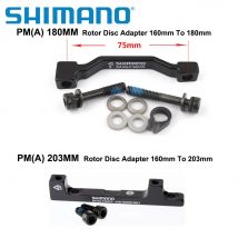 SHIMANO Adattatore Freno A Disco Originale PM Una Staffa Freno A Disco Pilastro Per Rotore 180mm 203mm RT86 RT81 RT56 F180P/P2 F203P/PM
