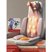 5-Vibrationen, Taille, Hüften, elektrisches Rückenmassagegerät, Zervikalmassagestuhl, Sitzkissen für den Körper, Shiatsu, beheizt, Kneten, Entspannung