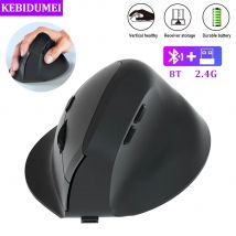 Bluetooth-Maus, vertikale Maus, ergonomisch, 2,4 G, kabellos, optische Mäuse, 3 einstellbare DPI, 800/1200/1600, 6 Tasten für Laptop-Desktop