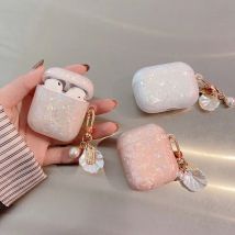 Kopfhörer-Schutzhülle, verträumte Perle, für AirPods 4, 3, 2, 1, weiche Silikon-Funkkopfhörer-Abdeckung für Airpods Pro, 1. und 2. Generation