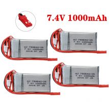 Batteria Lipo da 7,4 V 1000 mAh per aggiornamento Mjxrc X600 2 S 1000 mAh 25 C 782642   Batteria Lipo per giocattoli Batteria telecomandata da 7,4 V con JST