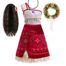 Mädchen Neues Moana 2-Kostüm Kinder Halloween Karneval Prinzessin Kleid Kinder Festzug Party Cosplay Kleidung Mädchen Vaiana Outfit