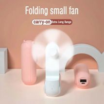 Tragbarer kleiner Mini-Ventilator, faltbarer Ventilator für Studentenwohnheime, 24-Stunden-Haartrockner, kleiner Ventilator, tragbare mobile Powerbank