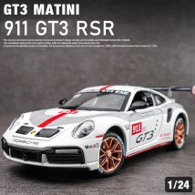1/32 911 GT3 RSR Sportwagen Spielzeug Legierung Diecast Maßstab Modell Simulation Racing Zurückziehen Rad Suspension Sammlung Spielzeug für Jungen