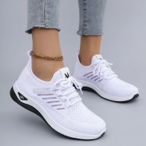 Scarpe sportive casual stringate da donna nuove primaverili e autunnali, comode, traspiranti, leggere e resistenti all'usura