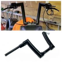 Motorrad 2'' Ape Hanger Lenker 10"-16" Riser für Harley Fat Boy Road King Breakout Street Bob Low Rider 883 Zubehör