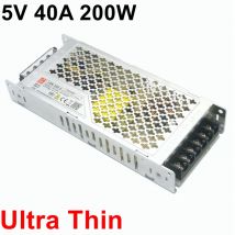 Switching Power Supply 5V 40A 200W Ultra Thin 3cm Thick Ultrathin Led Driver AC 220V Input to DC 5V For LED Display Strip Light