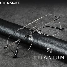 FIRADA Mode Plus Größe Aviator Brillen Vintage Komfortable Titan Brillen Luxus Brillen Rahmen Männer 2194-C