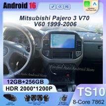 Wireless Android Head Unit per Mitsubishi Pajero 3 V70 V60 1999-2006 Car Auto Radio Carplay Multimedia navigazione GPS No 2din 4G