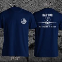 USAF Raptor F-22 Superior Fighter Military Men t-shirt manica corta Casual 100% cotone o-collo camicie
