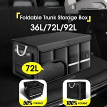 RazorRide Portable Foldable Trunk Storage Box Waterproof Oxford Cloth Large Capacity Car Organizer for Camping Fishing Universal