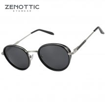 ZENOTTIC 2025 Rrtro Occhiali da sole polarizzati Occhiali da sole rotondi con protezione solare Donna Uomo Tonalità UV400 vintage 430002
