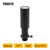 HD 3MP 300mm Objektiv F8.0 M12 Teleobjektiv CCTV-Objektiv Sicherheitskameraobjektiv mit langer Reichweite Manueller Fokus Sportkamera-Drohnenobjektiv